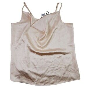 RACHEL Zoe Saitn Cami Tank Creme Womens Size Large NWT